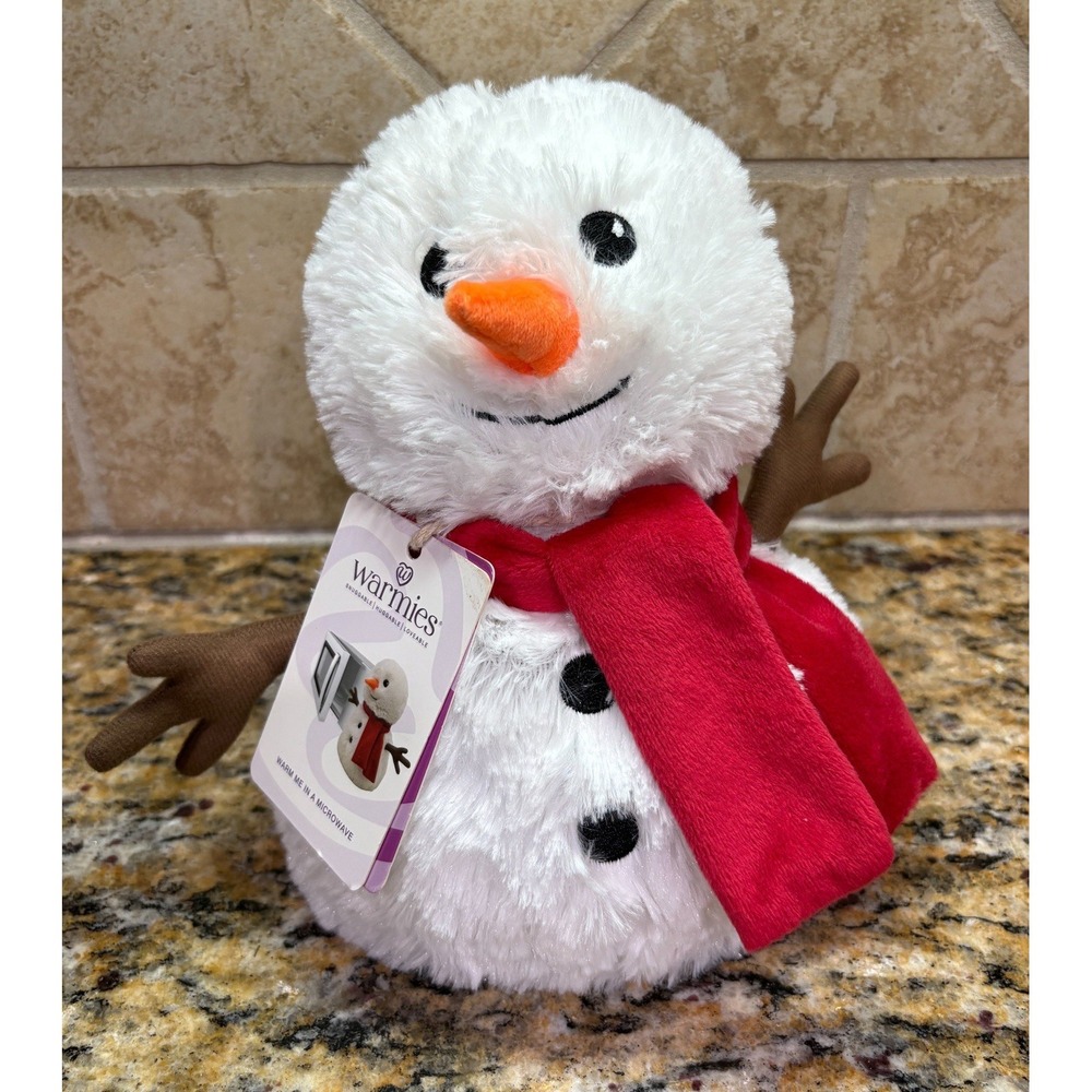 New WARMIES Comfort Plush Snowman Microwavable Warmth
